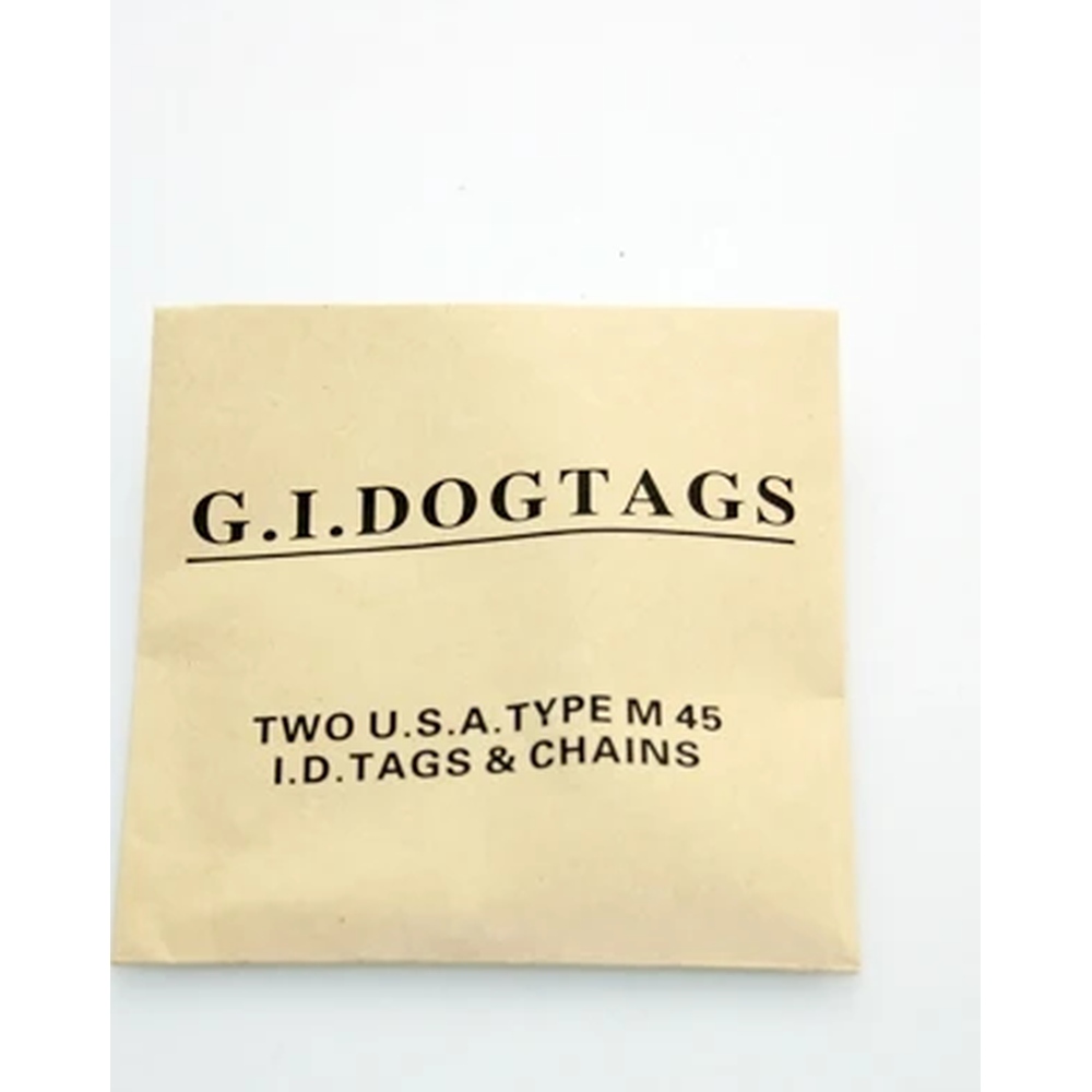 Zac's Alter Ego - Dogtags in Envelope Ketting - Zilverkleurig/Zwart